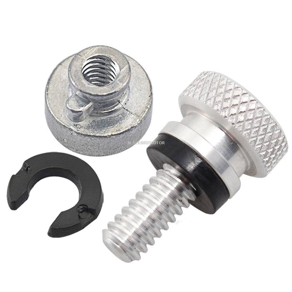 For Harley Davidson Softail Sportster Rear Back Seat Bolt Thumb Screw Cap Chrome