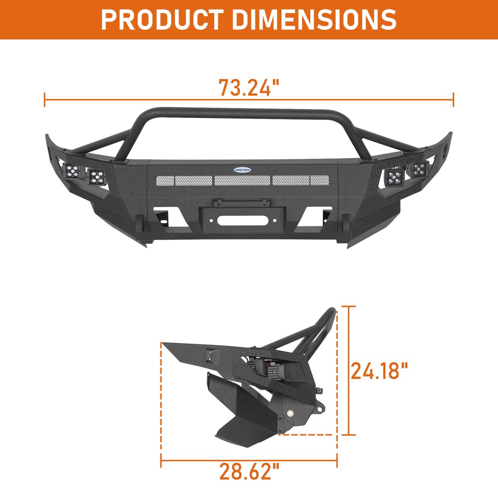 Fit Toyota 4Runner 2003 2004 2005 2006 2007 2008 2009 Full Width Front Bumper