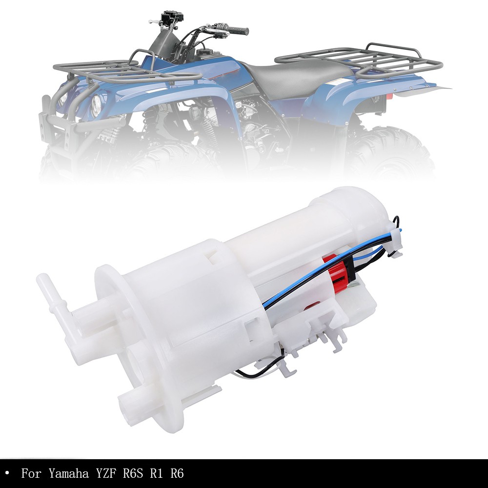 New Copper + Plastic White Fuel Gas Tank Pump Fit For Yamaha YZF R6S R1 R6
