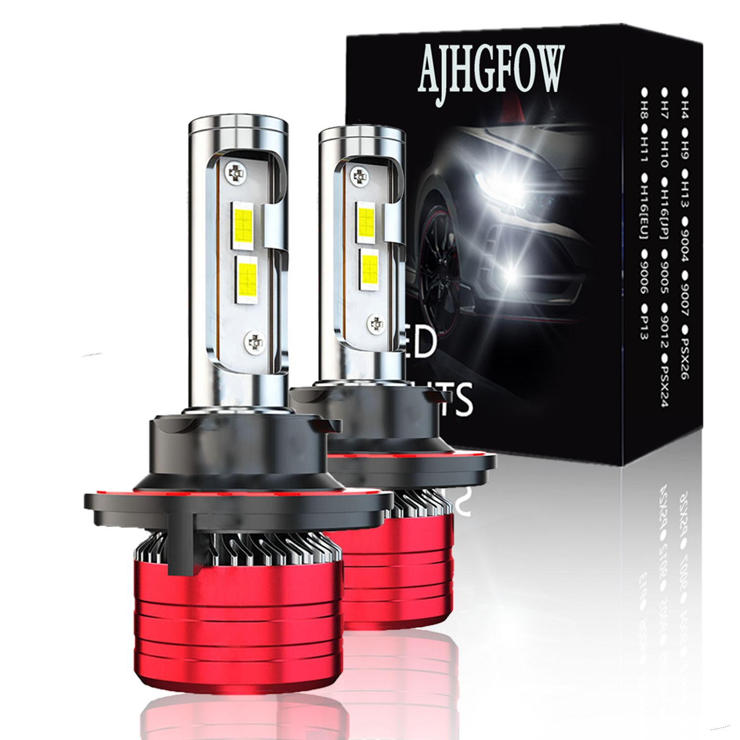 H13 9008 LED Headlight Kit COB 8000k 100000 Lumens White Hi/Lo Beam Bulbs A+++++