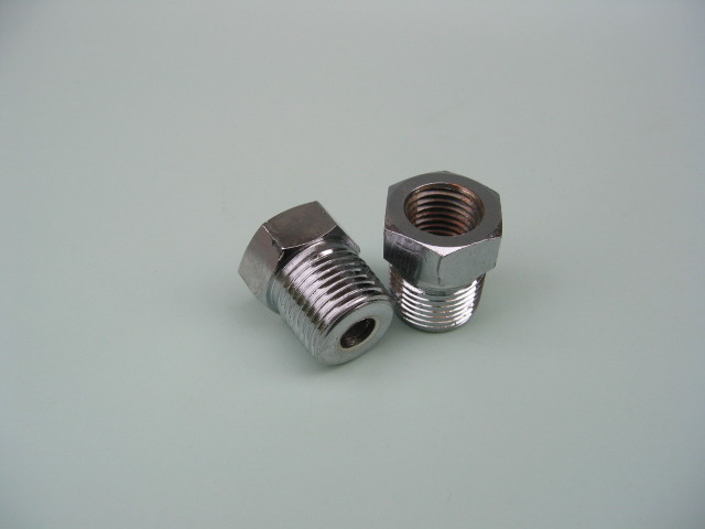 Lowrider Hydraulics fitting 1/4″F to 3/8″M reducers, for 1/4″ gauge, 2 pcs