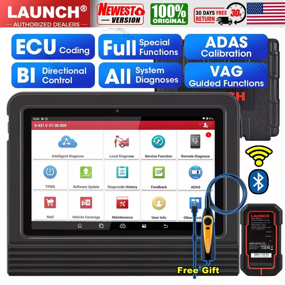 2024 Launch X431 V + PRO 5 Bidirectional OBD2 Car Diagnostic Scanner Key Coding