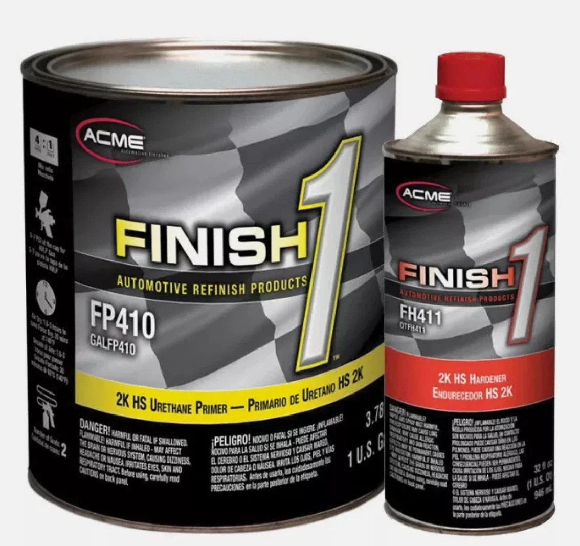 Sherwin-Williams Finish 1 FP410 High Build 2K HS Gray Urethane Primer Gallon Kit
