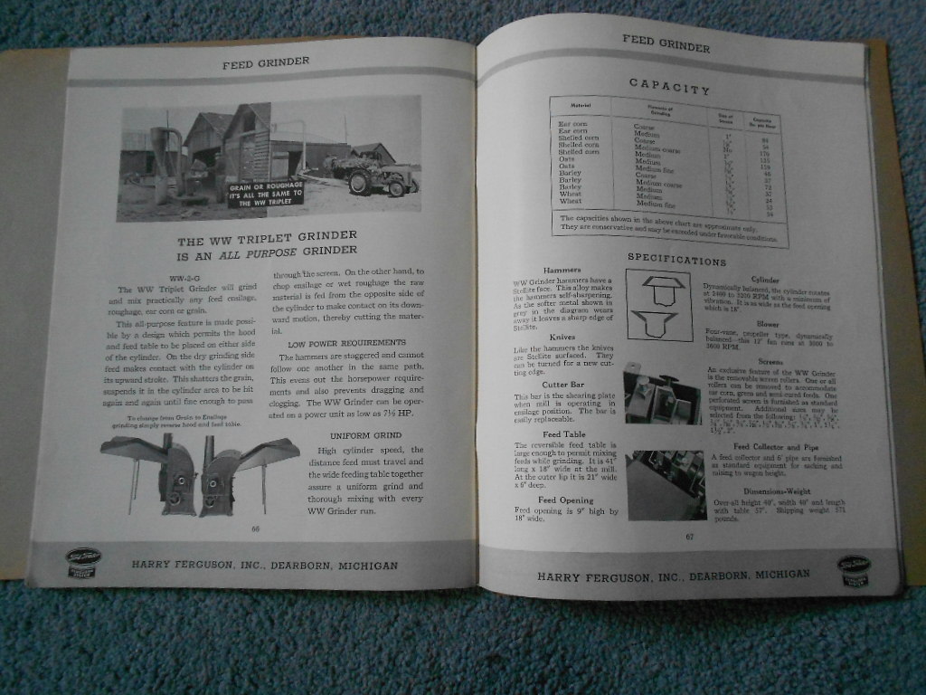 1945 FORD TRACTOR FERGUSON SYSTEM OWNERS PRODUCT INFORMATION MANUAL ORIGINAL OEM