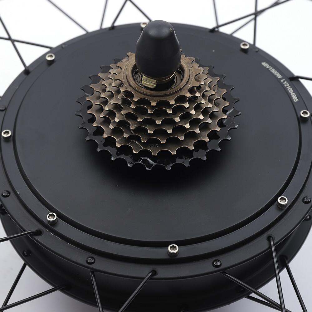 Ebike 48V 1500W 26″ Fat Tire Rear Wheel Conversion Kit, Hub motor with LCD