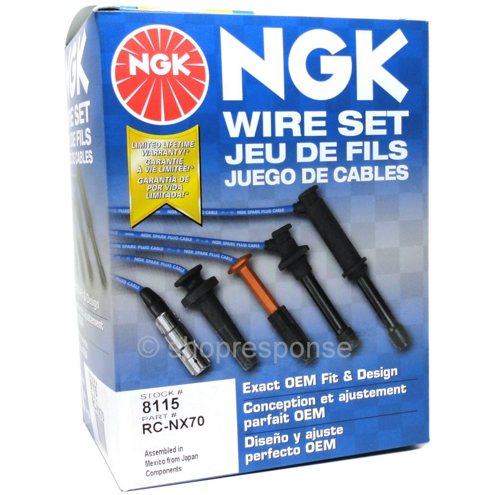 NGK RC-NX70 Spark Plug Ignition Wires Cables Fits Datsun Nissan 200SX 510 720