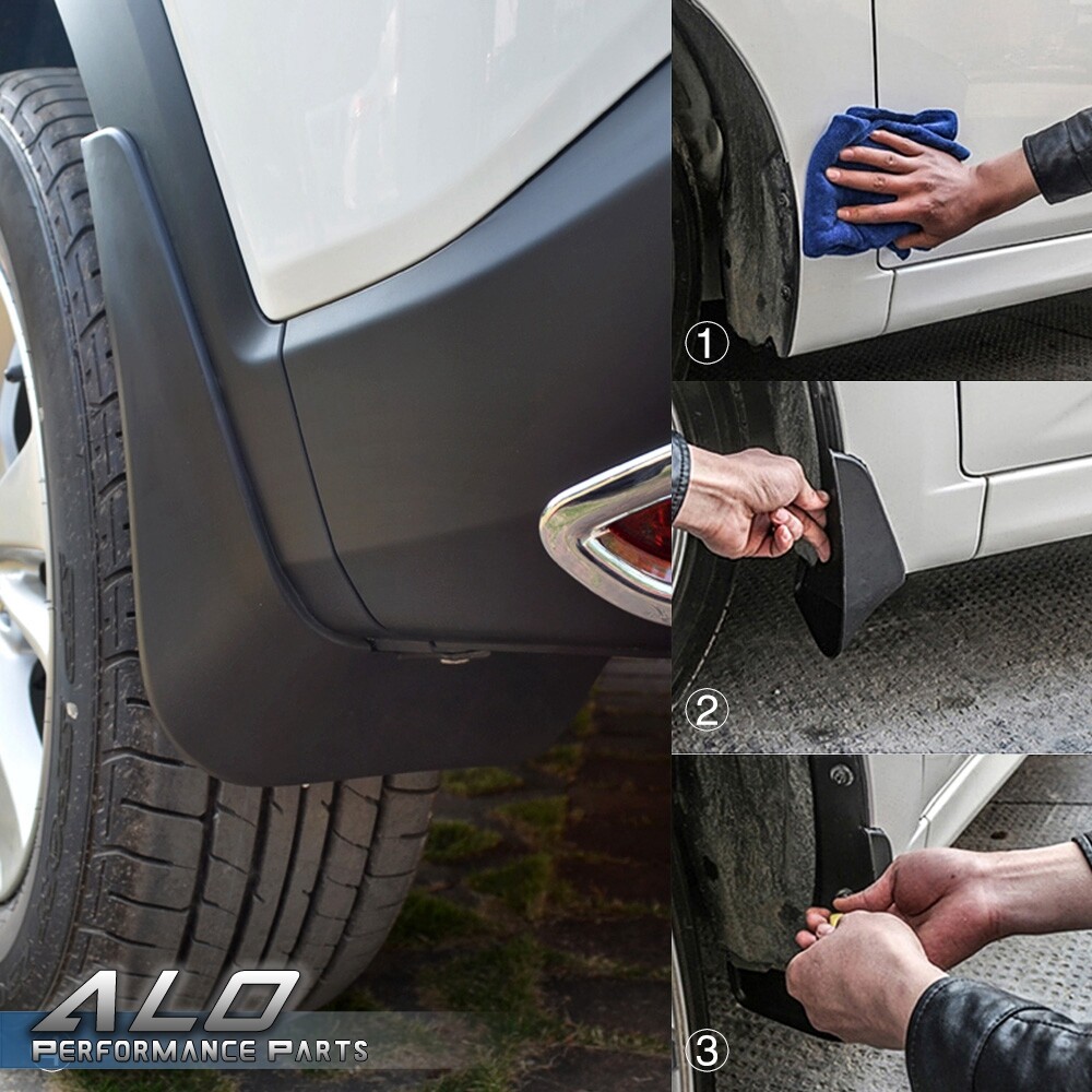 Front Rear Set Splash Mud Guards Flaps Fit for 04-14 Ford F-150 w/ Fender Flares