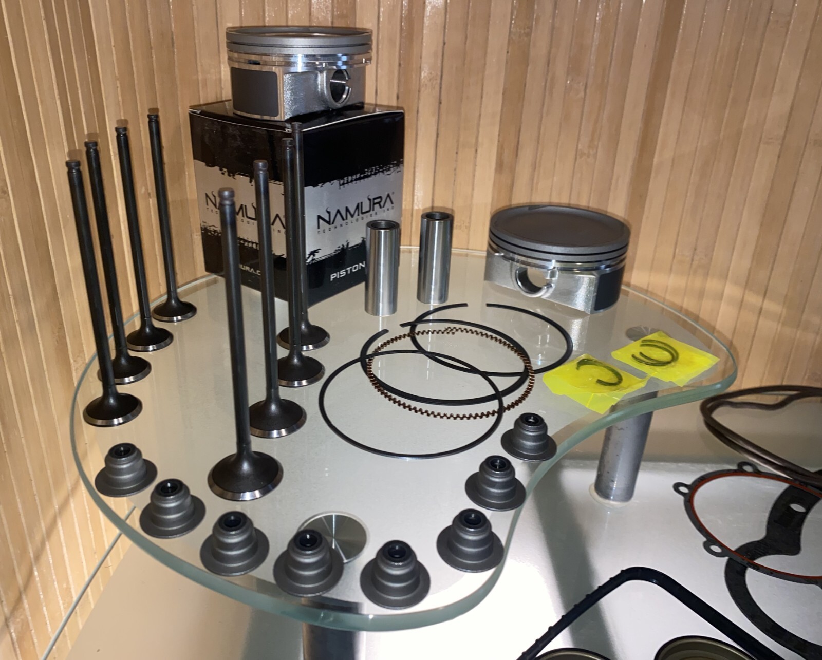 2009-22 POLARIS Sportsman 850 Top End Rebuild Kit / Pistons + Gaskets + VALVES