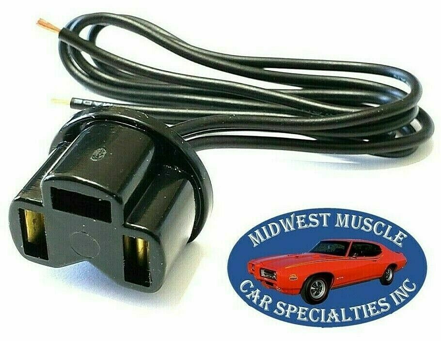 Head Light Lamp Bulb Wiring Socket Sealed Low / High Beam 3 Prong Ford D50