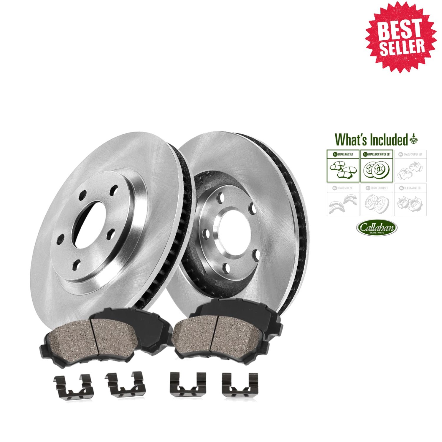 Vehicle Specific Front Brake Kit for Acura & Honda – Reliable Stock Replacement