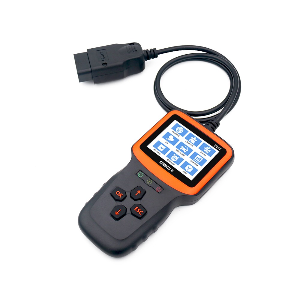 Full OBD2 Engine Diagnostic Scanner EVAP Tester Code Reader VIN Live Data Stream