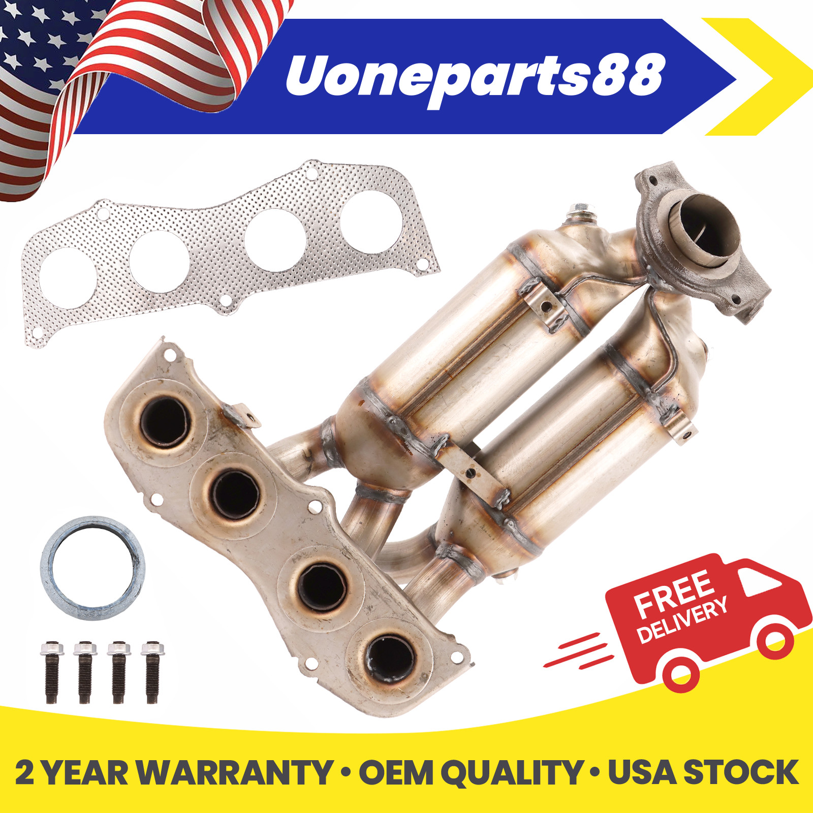 Manifold Catalytic Converter for 2001 2002 2003 Toyota RAV4 2.0L EPA Direct Fit