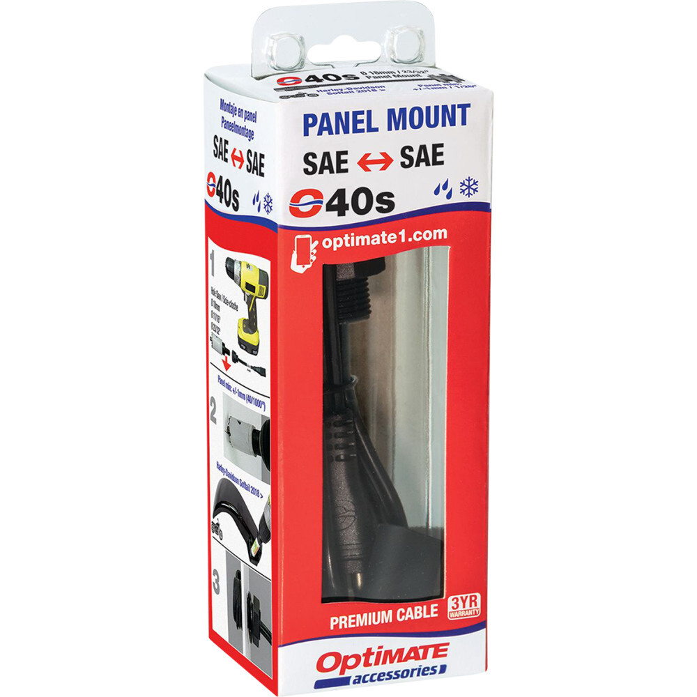 Tecmate Weatherproof SAE Thin Panel Mount Socket O-40 – Short | O-40S