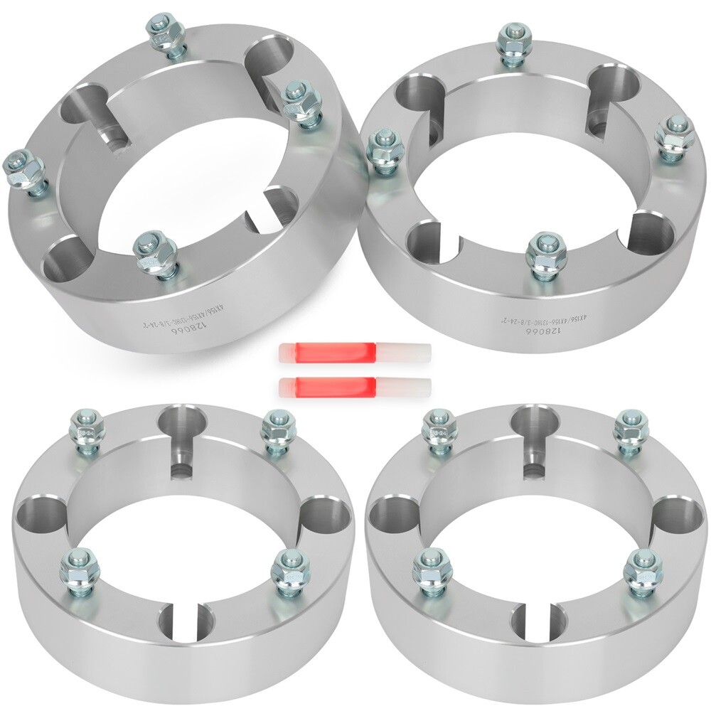 4Pcs 2″ 4×156 Wheel Spacers 3/8″x24 For Polaris RZR S 800 2009-2012