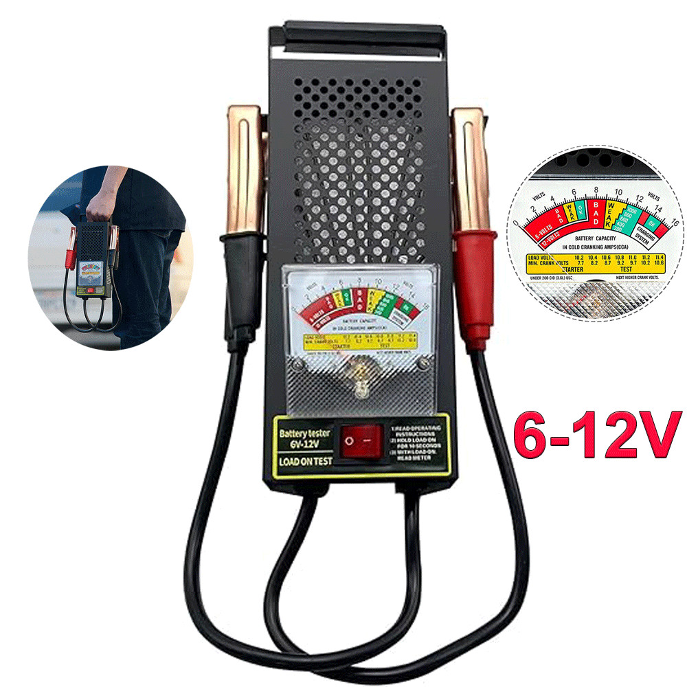 Car Battery Load Tester 6V 12V Voltmeter 100Amp Analyzer 5 Seconds Fast Test