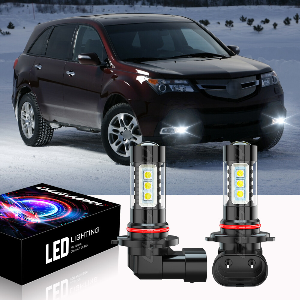 9005 DRL For Acura MDX 2001-2013 Daytime Running Light LED White 6000K HB3 Bulbs