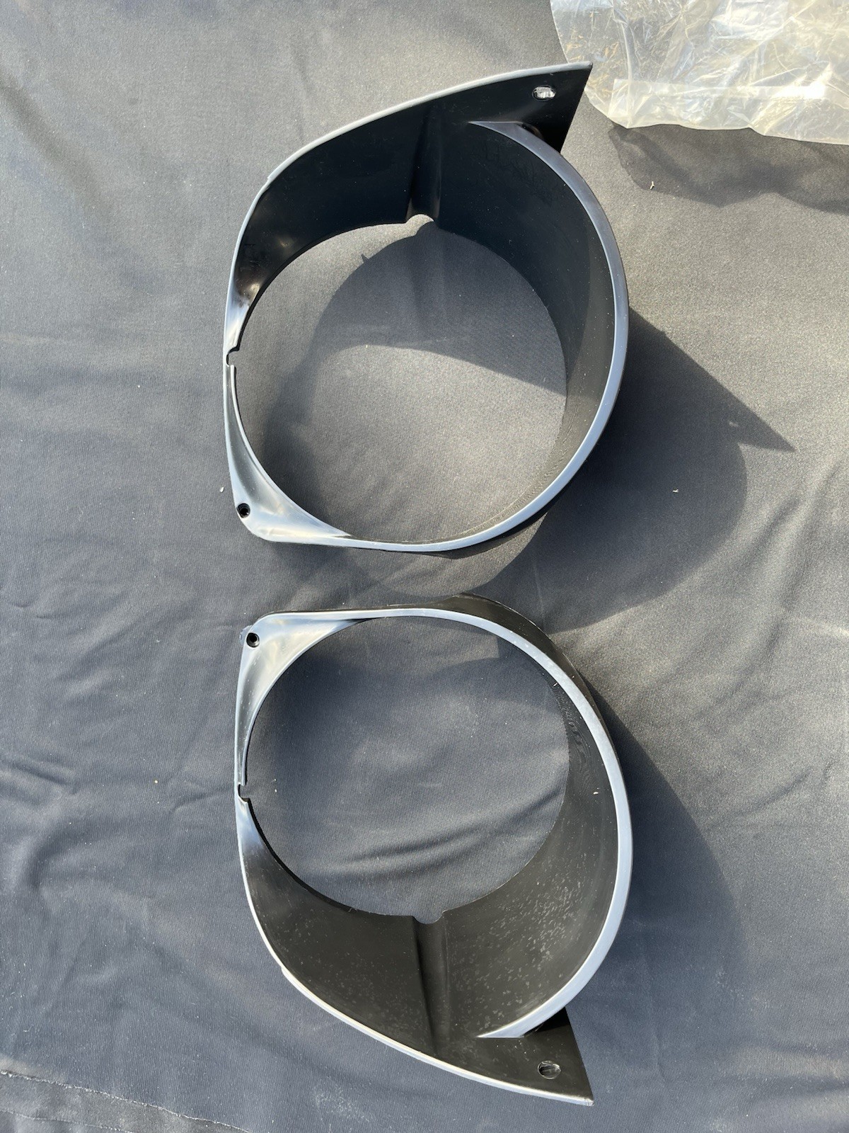 1970 Mustang Headlight Doors, Daniel Carpenter Mustang. (L/R) Plastic/ Paintable