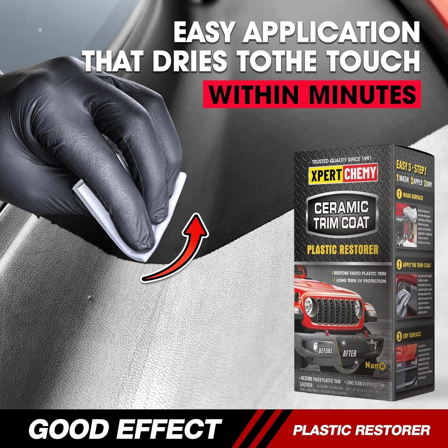 Ceramic Trim Coat Kit, Plastic Restorer for Cars – ‎3.53 ounces – FREE SHIPPING
