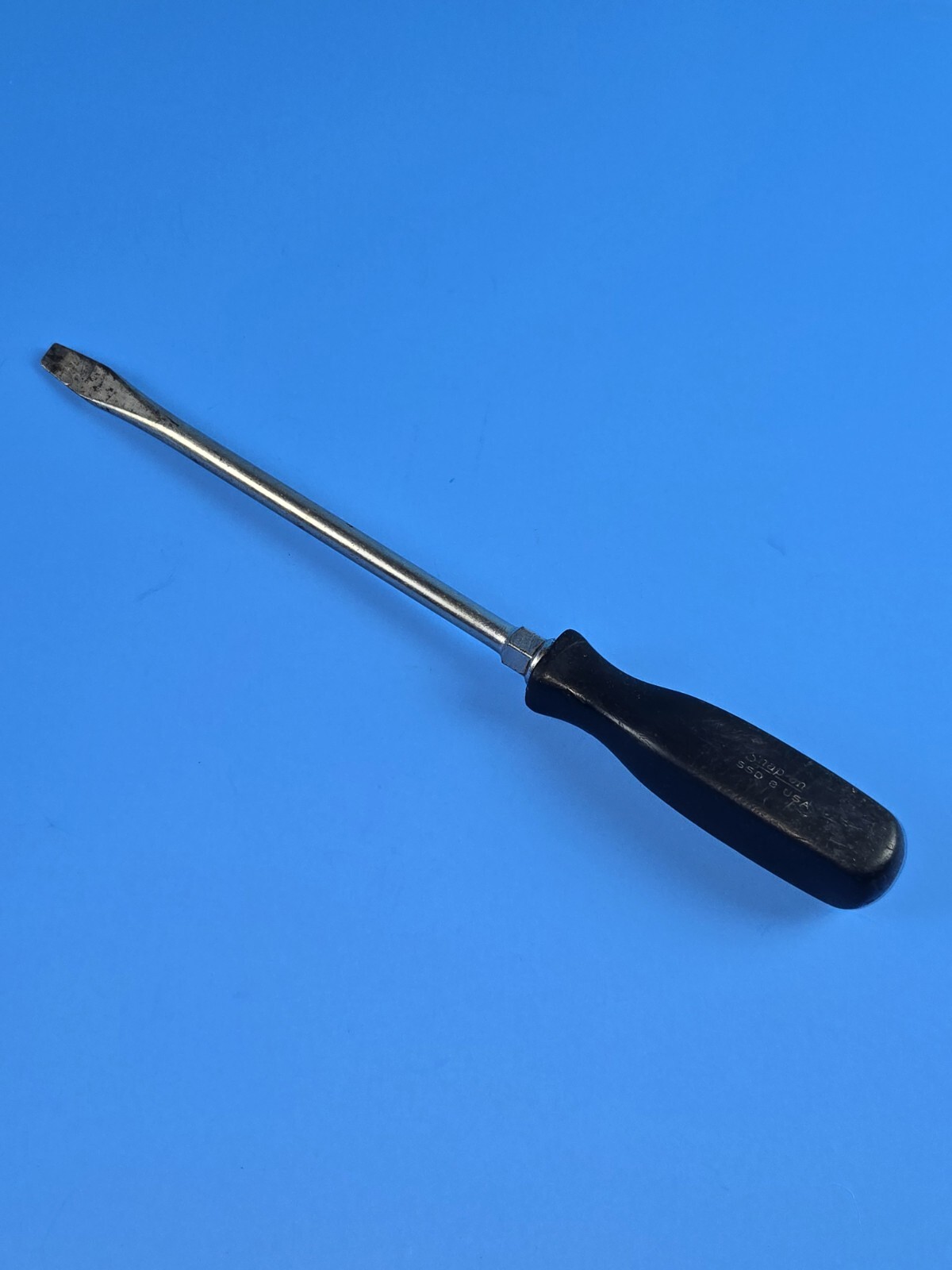 Snap-on Tools SSD6 – 3/8″ Flat Head Slotted Screwdriver Black Handle USA L1