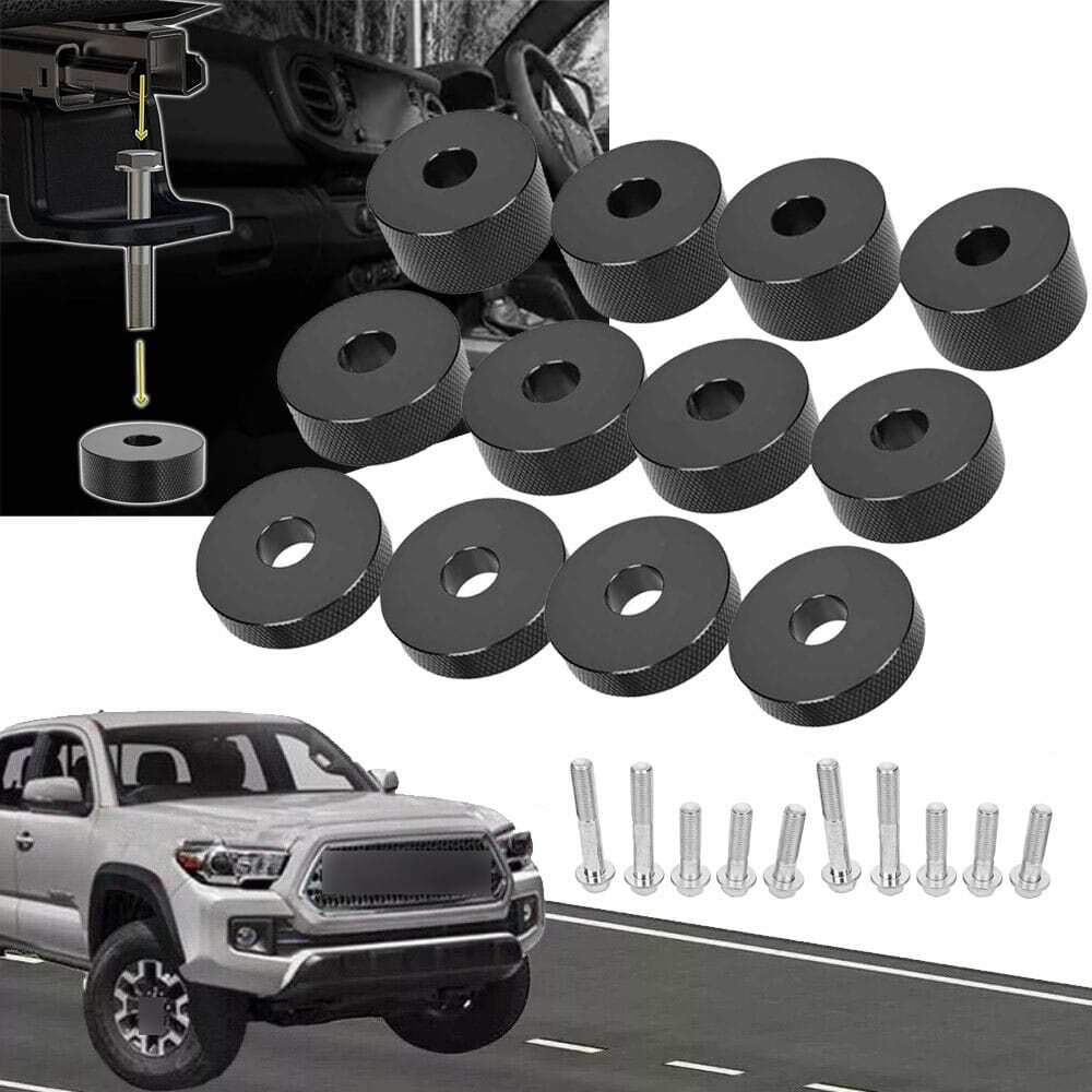 12Pcs Riser Seat Spacer Lift Rear of Seat 1/4″ to 1-1/2″ Kit For Toyota Tacoma