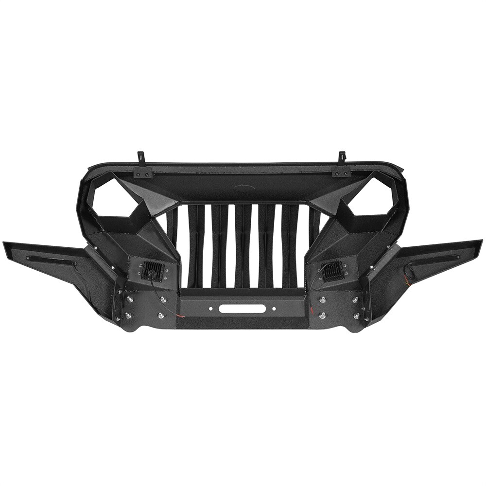 Fit 2007-2018 Wrangler Jeep JK Heavy Duty Steel Front Grill Bumper Rear Bumper