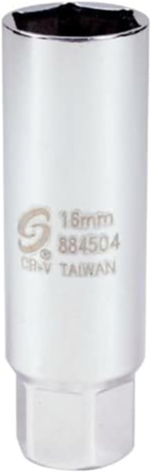 3/8” Drive 16mm Spark Plug Socket – Cr-Mo, 6-Point Design, 1.86mm Thick