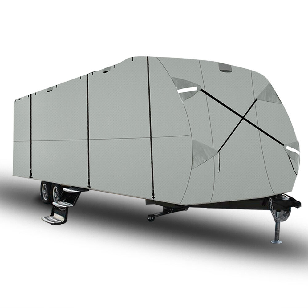 For 18′-30′ Camper Travel Trailer RV Cover Waterproof Anti-UV Non-Woven Fabric