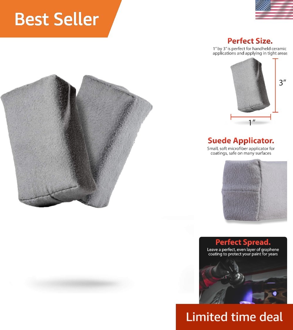 Single-Use Suede Applicators 2 Pack – For Scratch-Free Ceramic Application