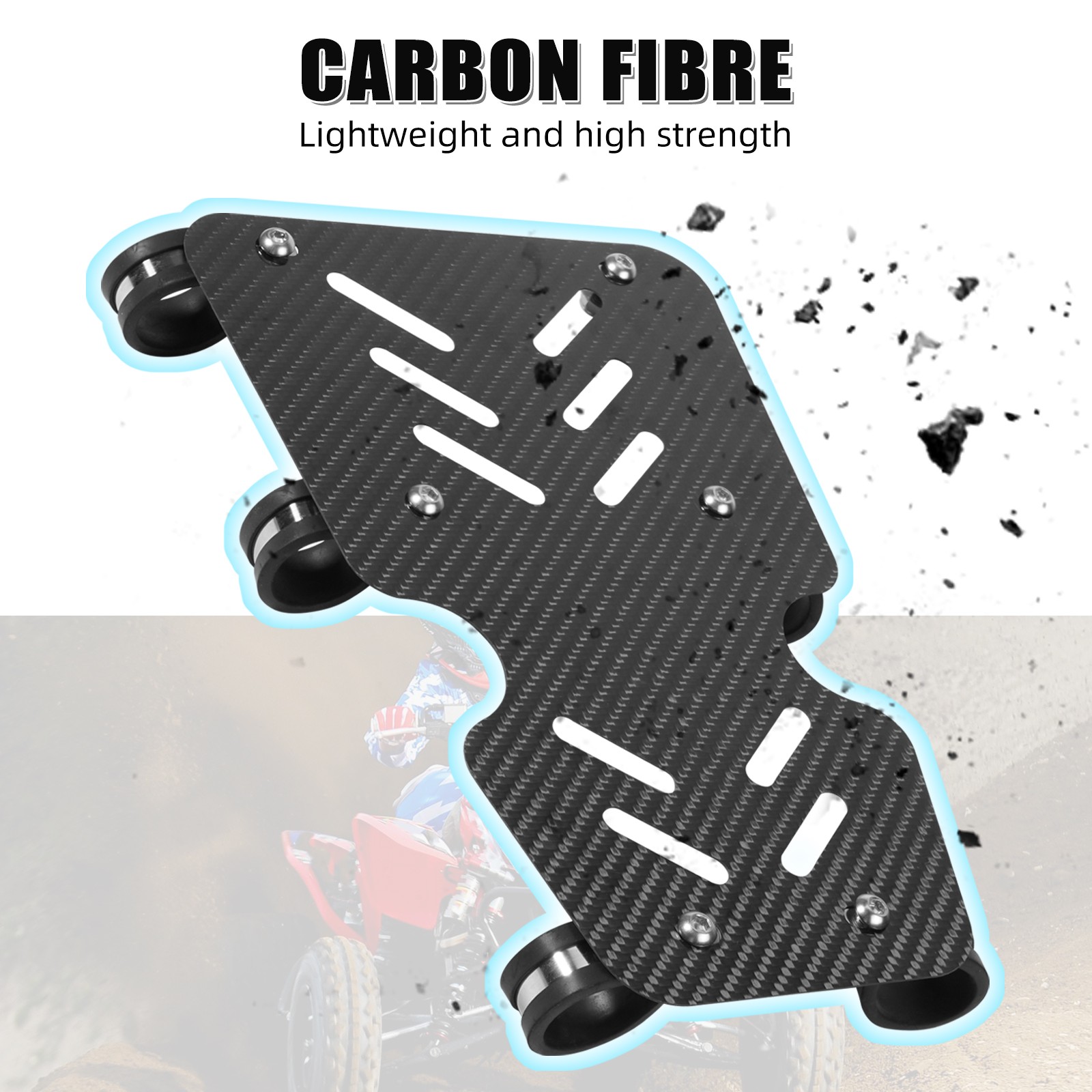 NICECNC Radiator Mud Splash Guard For Honda TRX450R Kick Start 2006-2009 Black