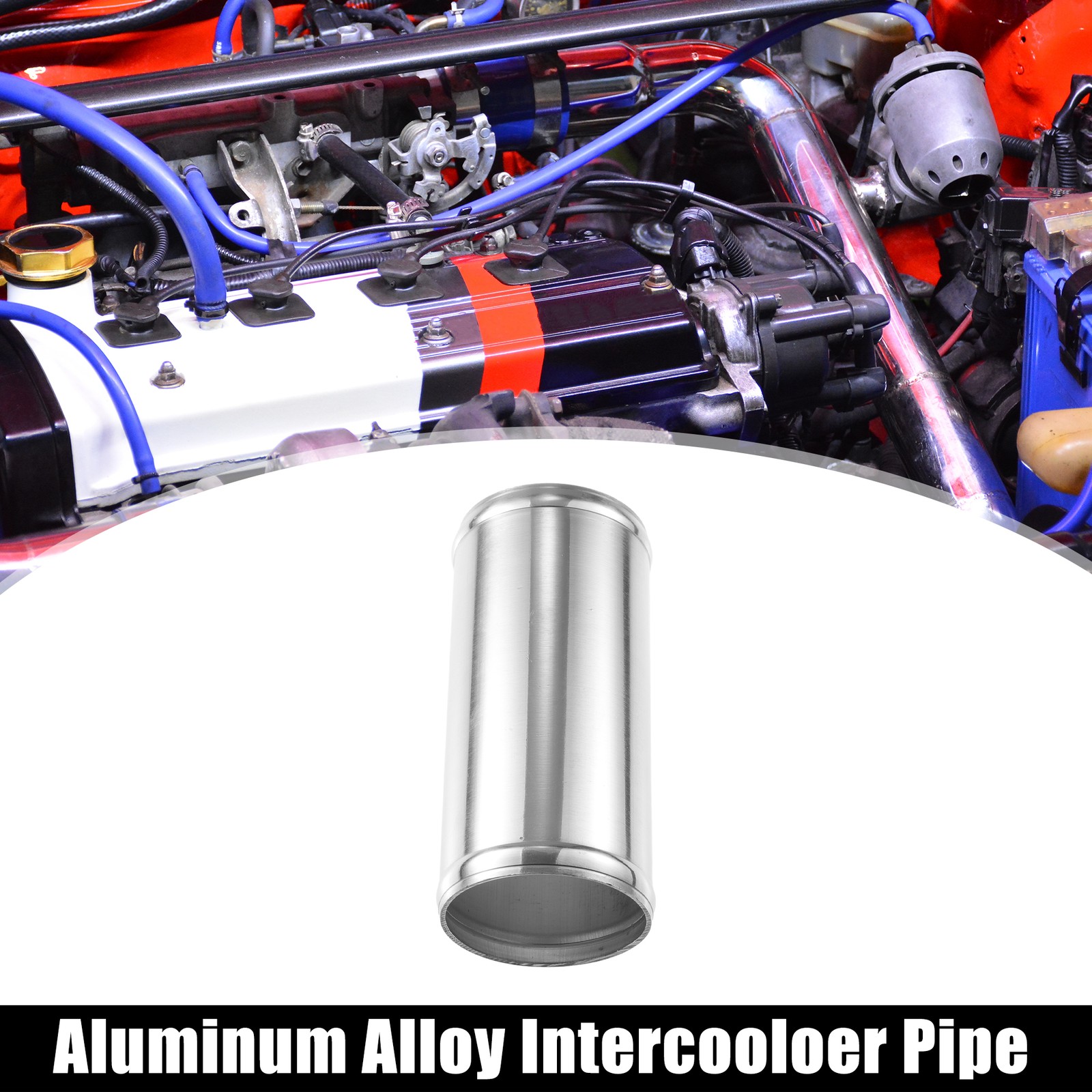 2 Pcs Auto OD 2.75″ Length 6″ Aluminum Alloy Intercooler Pipe Tube Straight