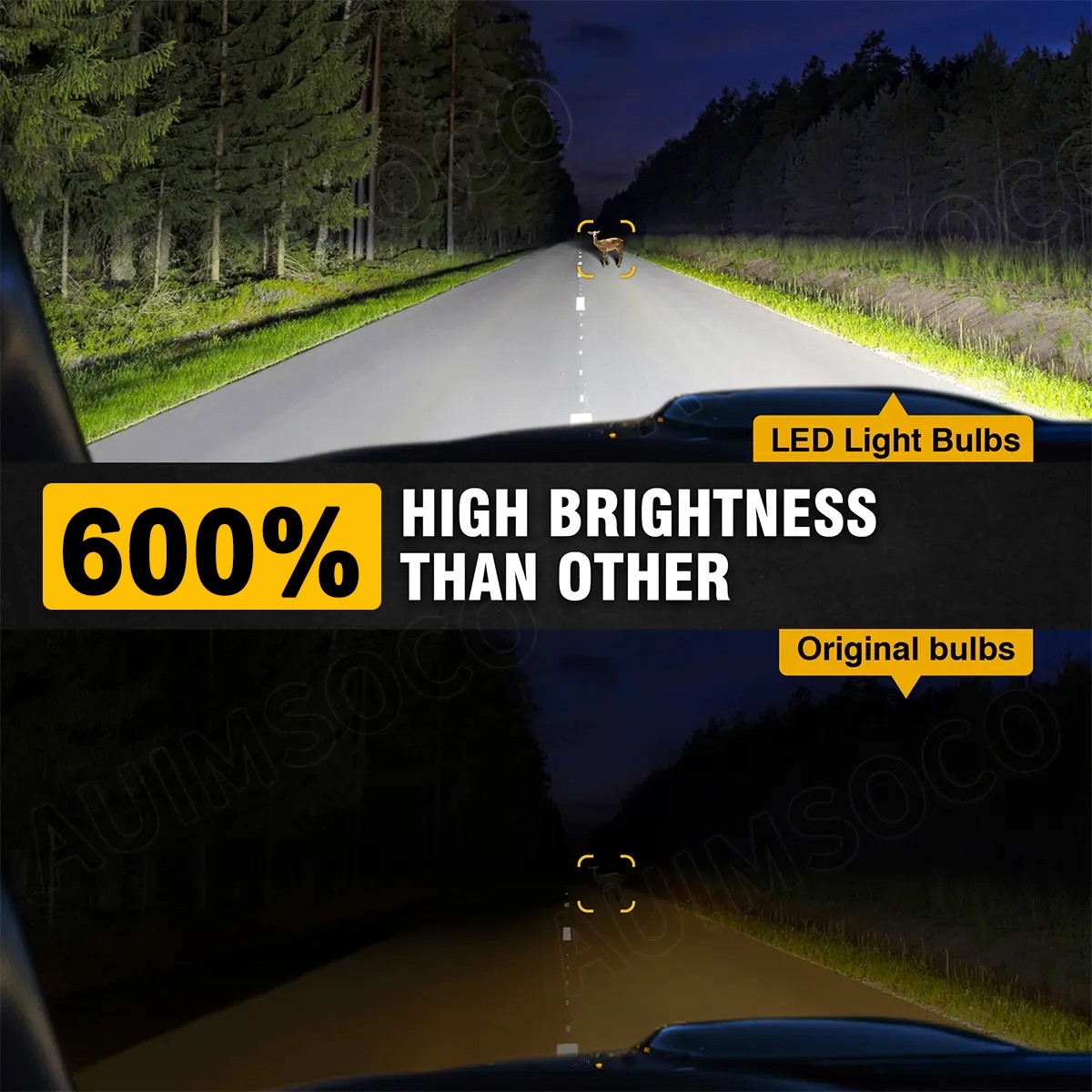 For Buick Regal GS LS Sedan 1997-2004 LED Headlight Hi-Low Fog Light Bulbs White
