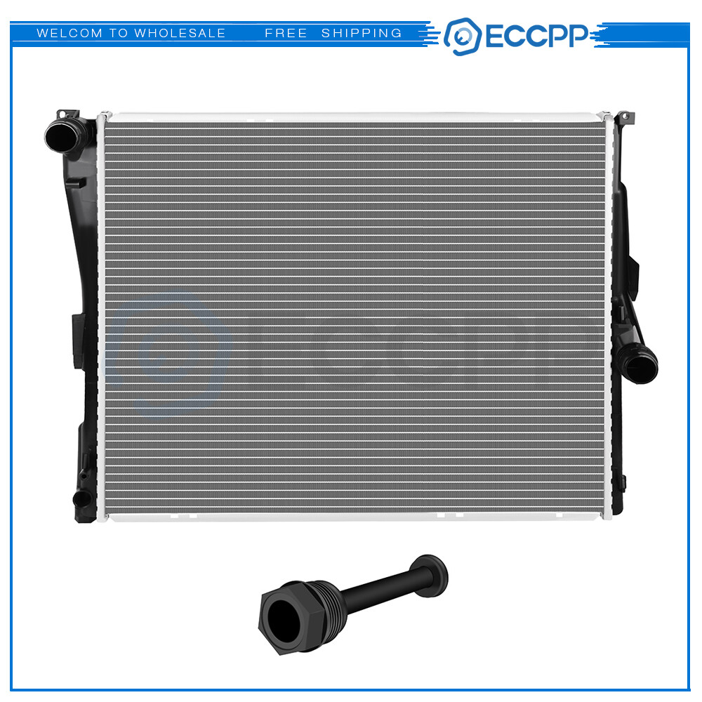 Aluminum Radiator Replacement For 2004-2006 BMW X3 2.5L 3.0L L6 CU2771 Crossflow