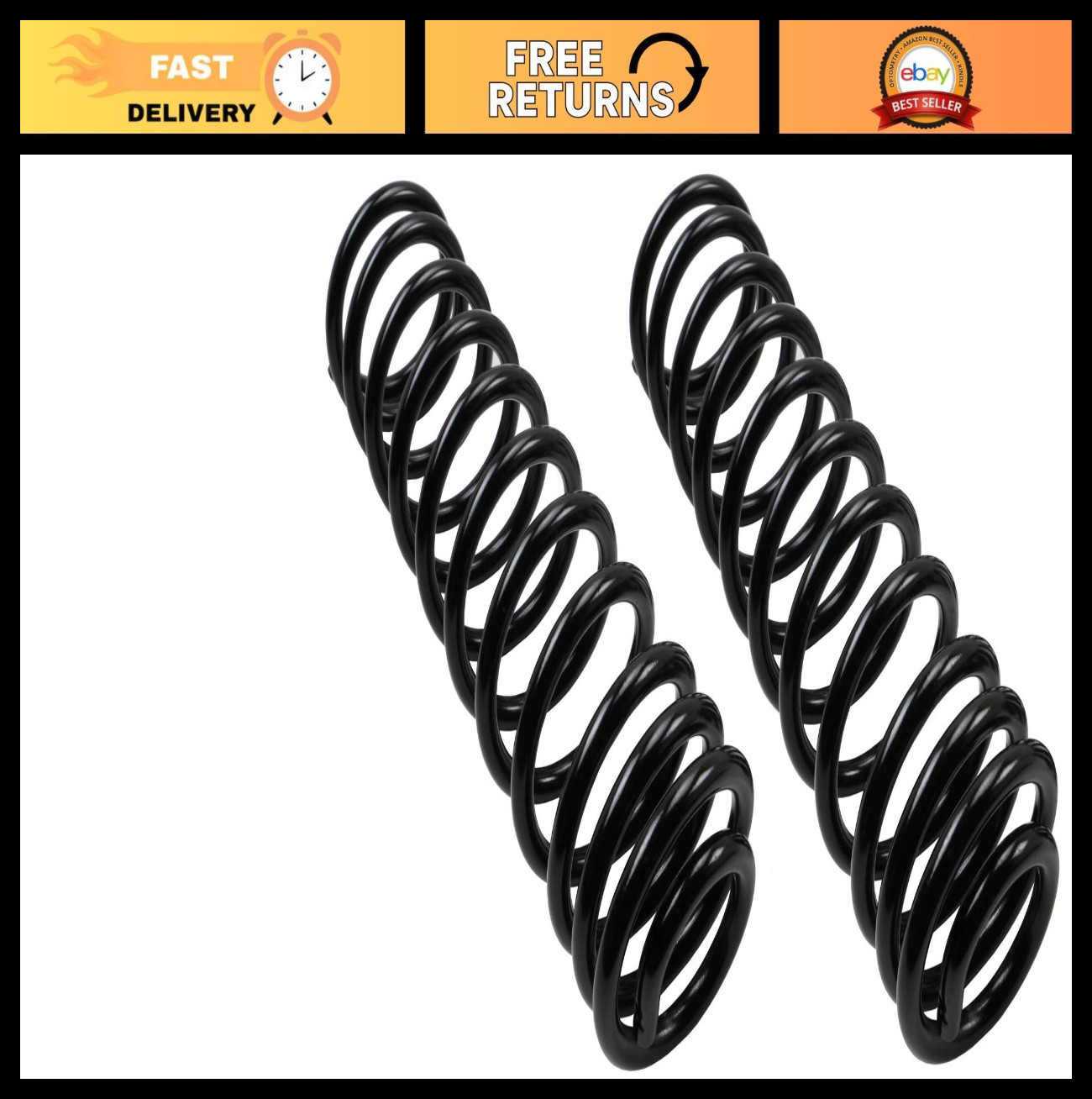 Coil Spring Set for Jeep Cherokee – Heavy Duty Suspension Upgrade, Enhanced Ride