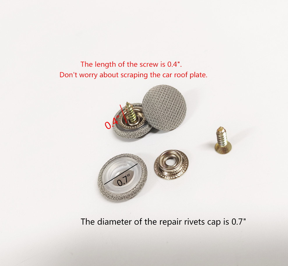 60x Car Rivets Retainer Headliner Repair Button Ceiling Fixing Screw Roof Buckle