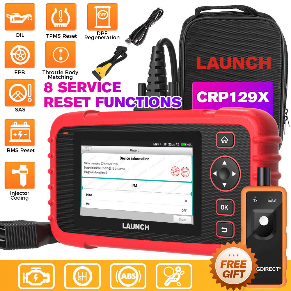 2024 Launch CRP129X CRP123X OBD2 Scanner Engine ABS SRS SAS TPMS Diagnostic Tool