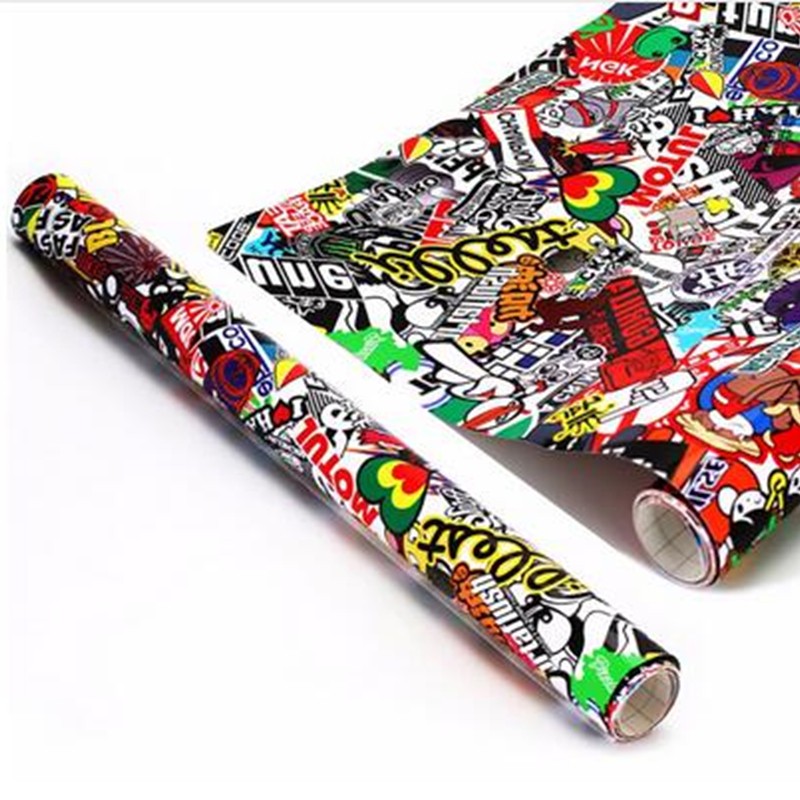 Graffiti Street Art Sticker Bomb Pattern Vinyl Decals For Car Laptop DIY Decor