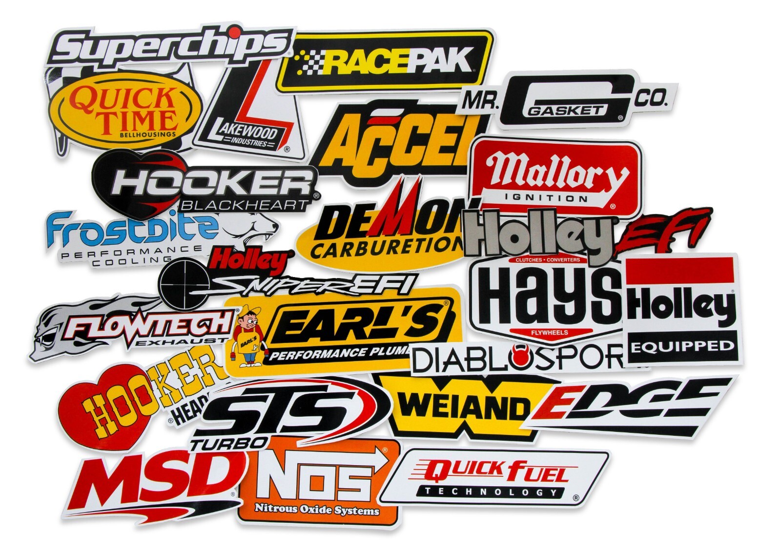 Holley Go Fast Sticker Pack 24 Vinyl Decal Pack 36-462
