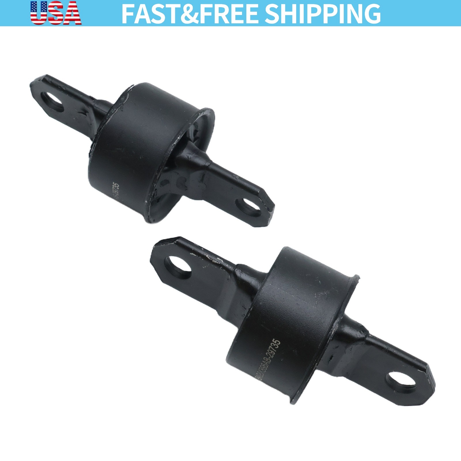 Rear Trailing Arm Bushing 2pcs Left & Right Pair New For Ford Focus 2000-2018