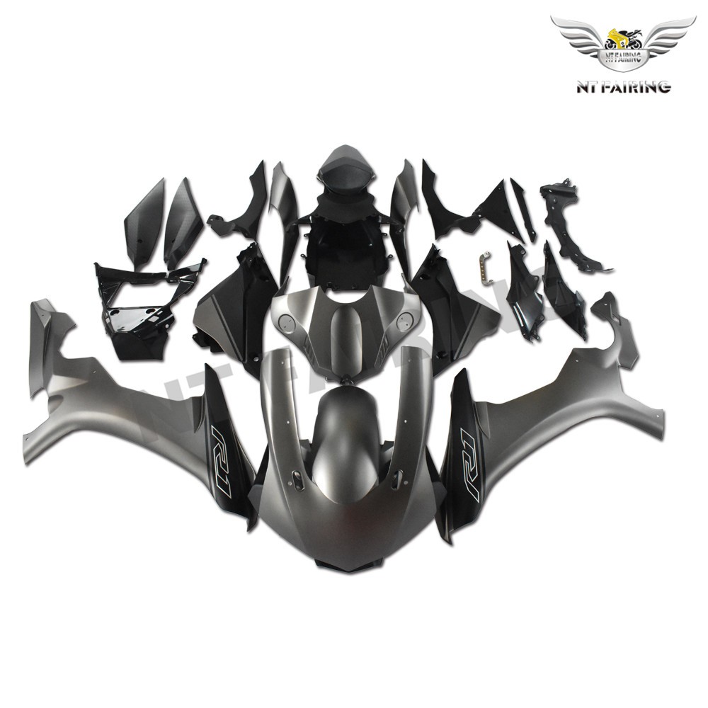 FK Injection Molding Bodywork Fairing Fit for Yamaha 2015-2019 YZF R1 Gray n036