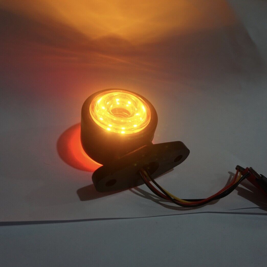 4x Red Amber 20LED Side Marker Lights Outline Lamp Car Truck Trailer Van 12-30V