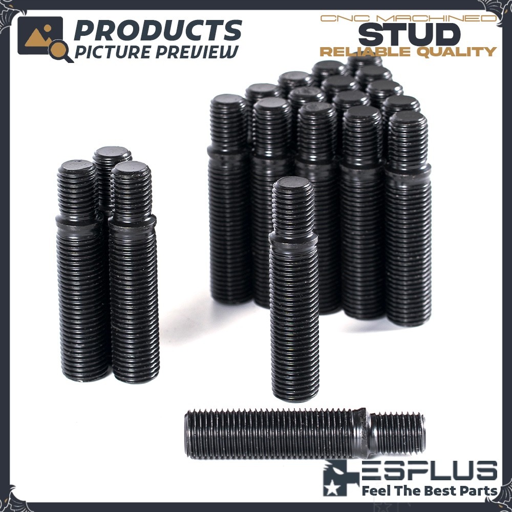 20x Black Wheel Stud Conversion + Lug Nut Combo M14x1.25 to M14x1.5 Fit BMW Mini