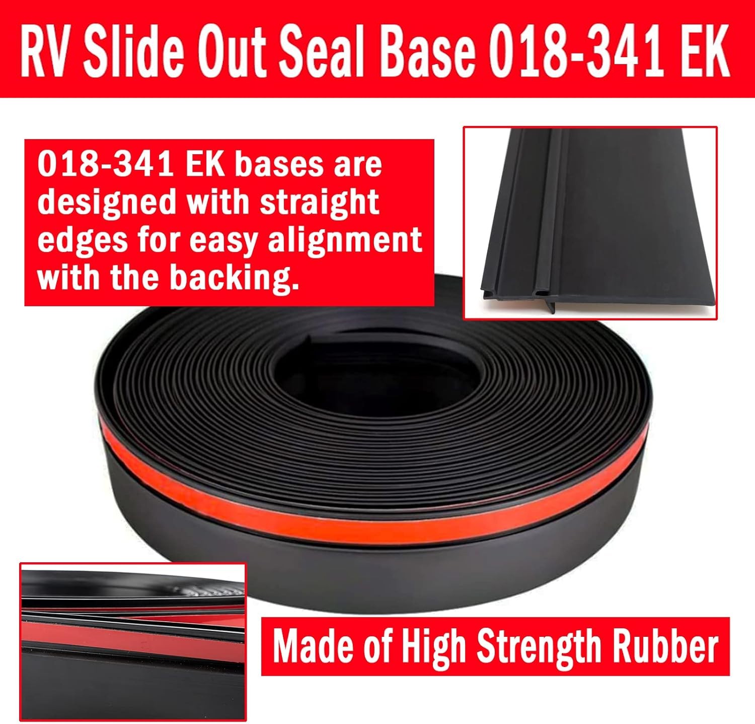 Combo RV Slide Out Seal 018-312-EKD & 018-341 EK for RV Camper Slideout System