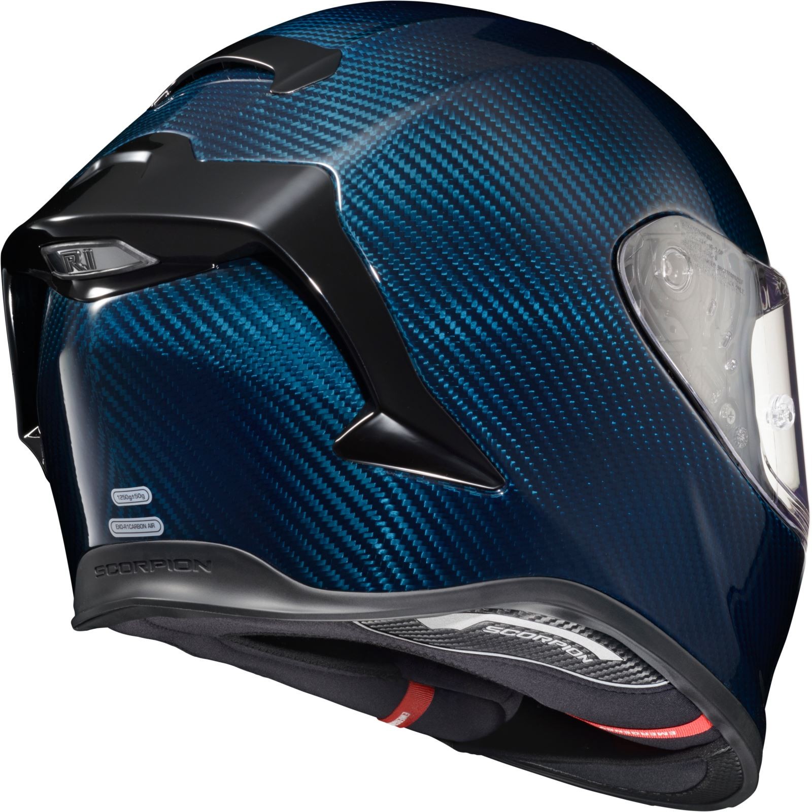 ScorpionEXO EXO-R1 Air Full Face Helmet – Carbon Blue – 2XL R1C-0207