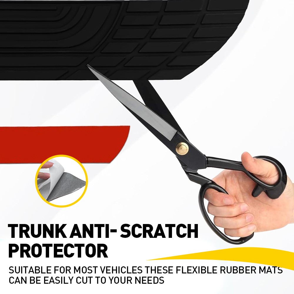 1-10x For Ford Accessory Rubber Rear Bumper Trunk Guard Anti-Scratch Protector