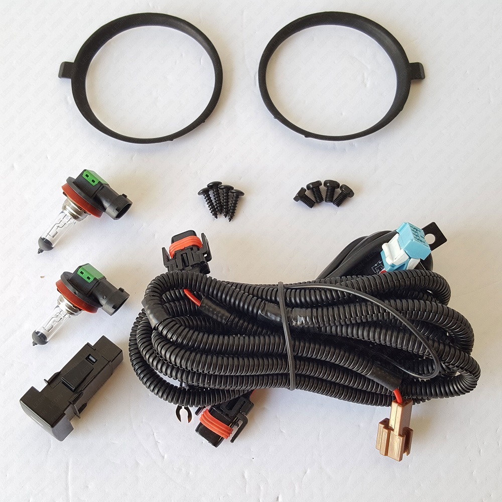 Clear Fog Light Kit for 2007-2009 Honda CR-V EX EX-L LX with Switch Bulbs Wiring