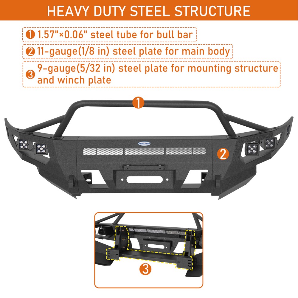 Fit Toyota 4Runner 2003 2004 2005 2006 2007 2008 2009 Full Width Front Bumper