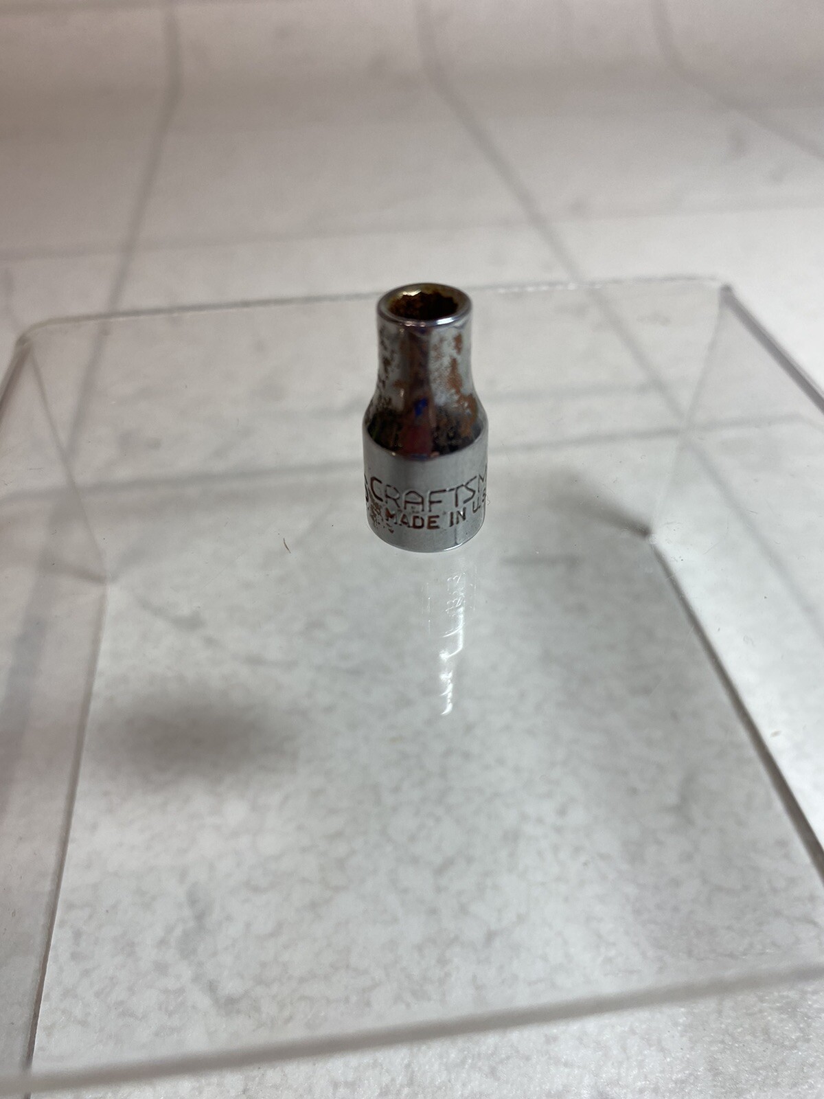 Craftsman G 43608 3/16 Inch SAE Shallow Socket 1/4 Inch Drive 12 Point USA
