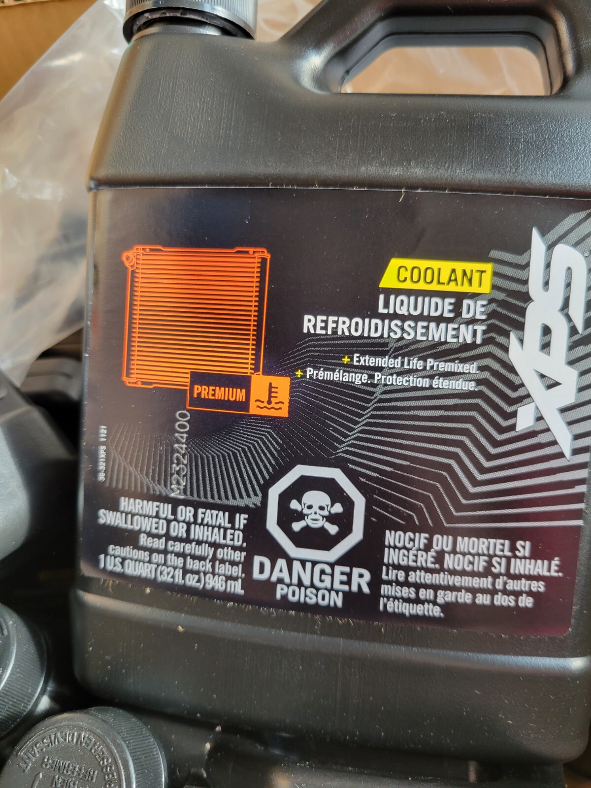 LOT OF 2 XPS 9779150 Extended Life Antifreeze Engine Pre-Mixed Coolant–1 QT