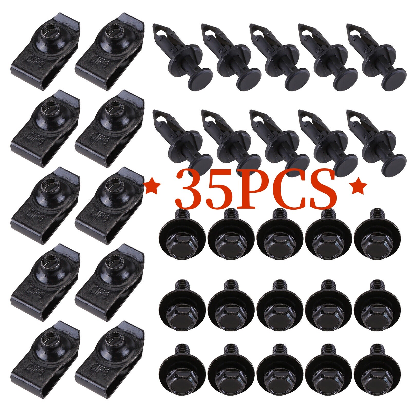 For Audi Body Bolts U-nut Clips – M6 Engine Under Cover Splash Shield Guard