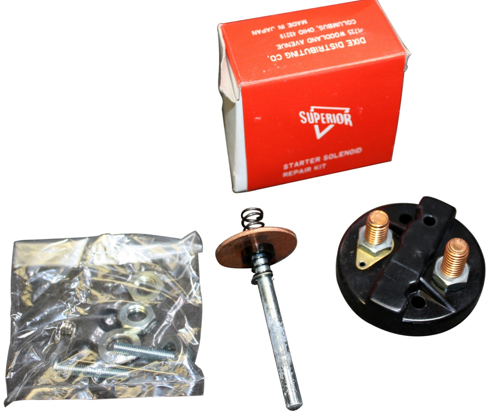 Superior Dixie SRK-65 Starter Solenoid Repair Kit: Harley Davidson Twins 1965+